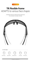 Lunettes de soleil sans fil transfrontalières avec écouteurs intégrés, verres enduits anti-reflet, lunettes Bluetooth intelligentes IA pour le cyclisme