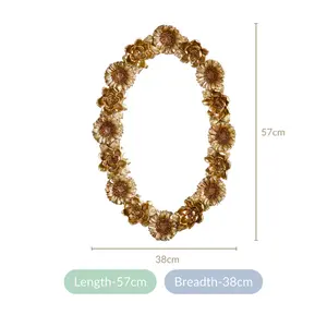 Espejo de pared de metal ecológico materiales reciclados perfectos para hogares sostenibles y decoración de hoteles - Product Image 5