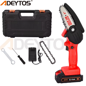 Mini tronçonneuse électrique sans fil à batterie, vente chaude, usage commercial et industriel, moteur sans balais OEM, bricolage, 2400W - Product Image 3