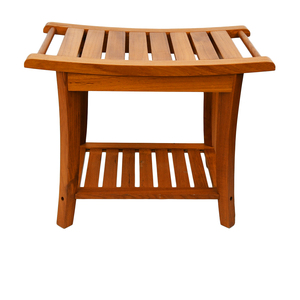 Giá tốt nhất thanh lịch an toàn và đáng tin cậy có thể điều chỉnh Trắng đau khổ gỗ tre tắm spa tắm Phân băng ghế dự bị - Product Image 5