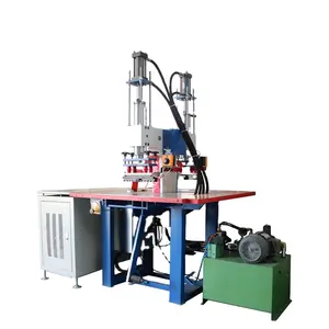 Double Station 5-8KW Double Head Oil Pressure High Frequency Welding Machine for Shoe Upper Leather Embossing