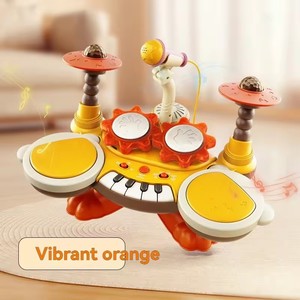 Table de jeu multifonctionnelle pour batterie jazz et piano électronique avec microphone filaire pour enfants - Product Image 4