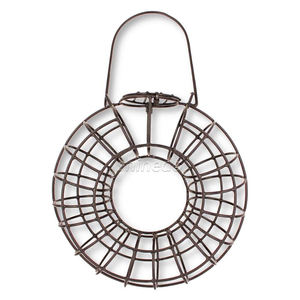 Fat Ball Birds Feeder Dumpling Grease Ball Holder Colgante al aire libre Malla de metal Alimentación Wild Birds Grease Holder Birds Feeder - Product Image 1