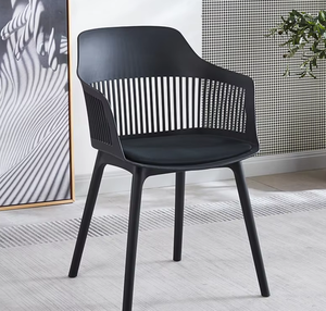Silla de Salón Nórdica Moderna, Elegante y Creativa, Minimalista, con Respaldo Hueco de Plástico, Muebles Ecológicos para el Hogar, para <span class=keywords><strong>Apartamento</strong></span> - Product Image 2