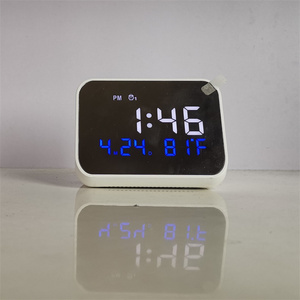 Đồng Hồ Báo Thức Có Đèn LED Hai Màu, Có Thể Sạc Lại Bằng Âm Thanh Thiên Nhiên, Đồng Hồ Báo Thức Gương Vát - Product Image 3