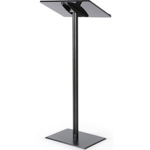 Podio de Acrílico Negro con <span class=keywords><strong>Base</strong></span> Cuadrada de Aluminio, <span class=keywords><strong>Atril</strong></span> de Plástico, Púlpito - Product Image 4