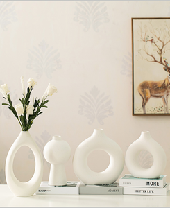 ชุดแจกันเซรามิค ออกแบบใหม่ของขวัญ Pampas กระถางหญ้าแจกันดอกไม้งานแต่งงานร้อนขายโต๊ะแจกันห้องนั่งเล่นห้องนอนตกแต่งบ้าน - Product Image 4