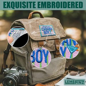 Where's My Cabana Boy Embroidery Patch 3 Inches Iron On Sew On Travel <b>Applique</b> Patch - Product Image 4