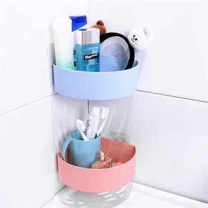 Stockage de drain d'aspiration de support sans couture mural de salle de bains sans poinçonnage - Product Image 4