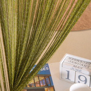 Tenda Moderna in Poliestere <span class=keywords><strong>con</strong></span> Motivo a Filo Argentato Anti-Zanzare per Soggiorno, Camera da Letto, Divisorio per Porta, Schermo per Matrimoni - Product Image 2