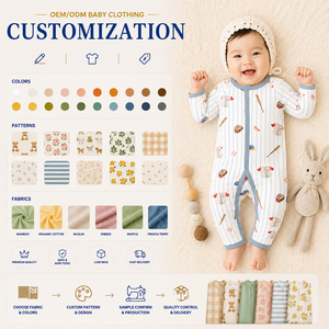 Prix d'usine – Body bébé en bambou biologique, couleur unie, manches longues, logo personnalisé, vente chaude - Product Image 4