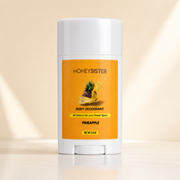 Déodorant Corporel Solide à l'Ananas Marque Blanche OEM ODM pour Femme, Naturel, Herbal, Sans Aluminium, Parfum Frais pour Soin Quotidien