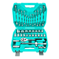 Ensemble d'outils de réparation automobile professionnels de 37 pièces clés à douille profondes avec OEM personnalisable emballé dans un étui rigide pour une utilisation manuelle