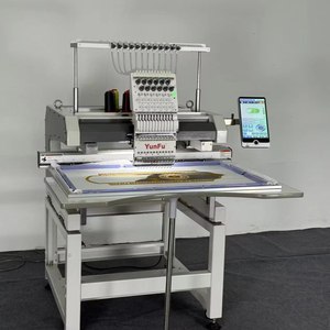 Nouvelle machine à broder informatisée 1 tête 12 aiguilles haute précision 1200 tr/min pour casquettes et broderies plates avec zone de broderie de 500x800mm - Product Image 1