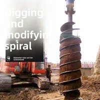 Foret hélicoïdal modifié |   Pile solaire et poteau spiralé pour fondations, avec plusieurs spécifications de couple, garantie 1 an