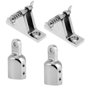 Stainless Steel Sunshade Umbrella 4-Piece Set 1-Inch Top Cap Base Combination Marine <b>Yacht</b> Hardware - Product Image 4