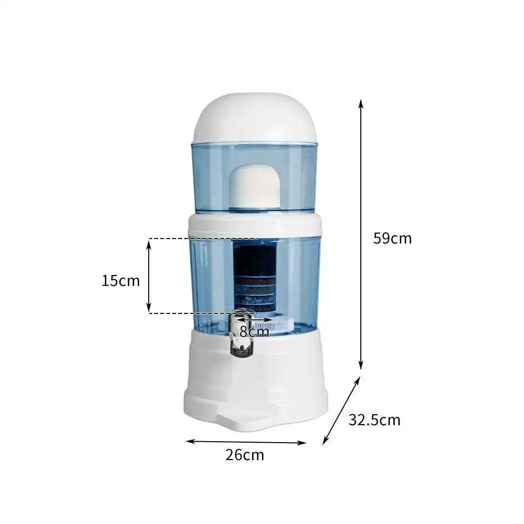 Sistema de filtración de purificación de agua, sin cloro ni flúor, Nano gravedad