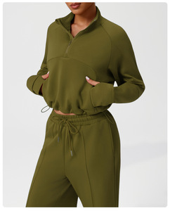 <span class=keywords><strong>Conjunto</strong></span> de Sudadera <span class=keywords><strong>para</strong></span> <span class=keywords><strong>Mujer</strong></span> con Pantalones Anchos de Cintura Alta y Corte Holgado, Ropa de Yoga y Fitness <span class=keywords><strong>para</strong></span> Otoño/Invierno, <span class=keywords><strong>Conjunto</strong></span> Térmico - Product Image 5