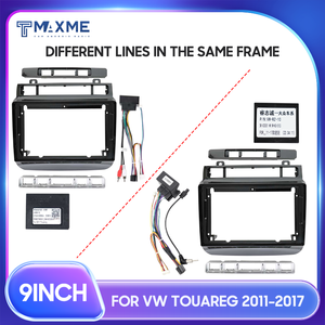 Fabbrica diretta auto Android installare telaio del pannello per VW <span class=keywords><strong>TOUAREG</strong></span> 2011-2017 9 pollici luminoso nero 2 Din auto Touch Screen telaio Carplay - Product Image 3