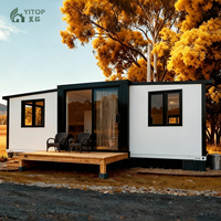 Casa Contenedor Expandible Impermeable, Casa Pequeña Modular Prefabricada, Casa Contenedor Portátil Expandible de 20 pies/40 pies