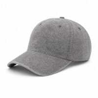 Casquette de baseball OEM en nylon uni délavé, douce, à six panneaux, en sergé, pour la vente en gros en vrac aux distributeurs et importateurs