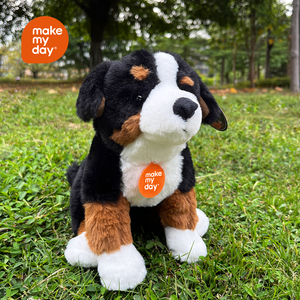 Peluche réaliste de haute qualité Berger Suisse, jouet en peluche, animal de la faune, poupée, oreiller, objet de collection pour enfants - Product Image 2