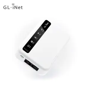 GL. iNet OpenWrt 4g lte sim slot router con 5000mAh batteria, opzionale built-in GPS e Ext. antenna