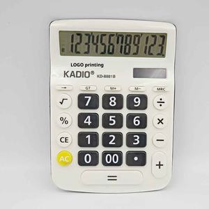 थोक ई-कॉमर्स 12 अंकों के डेस्कटॉप वित्तीय कार्यालय कैलकुलेटर लोगो मुद्रण बैटरी प्लास्टिक कैलकुलेटर - Product Image 1