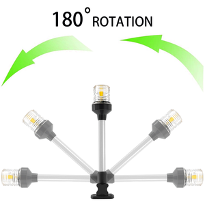 ISURE MARINE 12 pouces Nautical Mile Navigation Anchor Lights All Round 360 degree White LED 12-24V - Product Image 5
