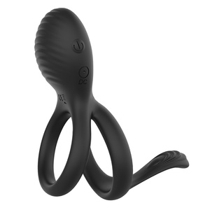 ワイヤレスリモコンセックスおもちゃコックリング滞在ハード振動リングシリコーンペニスカップルリング - Product Image 5