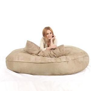 Canapé paresseux Vis Lazy Sofa D180 H30cm en suède pour adultes, enfants et usage au bureau - Product Image 2
