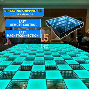 Luz LED para Piso de Escenario con Efecto Espejo 3D, RGB, Inalámbrica, Magnética, Portátil, Control por Aplicación, para Pasarelas, Bares, Propuestas de Matrimonio, Decoración Festiva - Product Image 3
