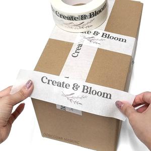 Ruban adhésif en papier kraft biodégradable avec logo imprimé OEM pour l'emballage et l'expédition - Product Image 1