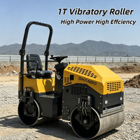 Super Promotion : Compacteur Vibratoire Robuste 1 Tonne à Double Tambour avec Valve de Vibration Fiable