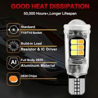 Ampoule LED T10 bicolore |   Remplacement de la lampe de signalisation de feux de jour pour voiture |   Blanc Jaune 12V CE RoHS Direct Usine