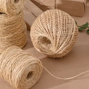 Filato di produzione di fabbrica spago regalo di imballaggio di alta qualità spago di sisal durevole e ambientale