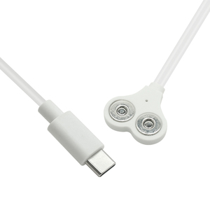 Cable a presión de electrodo personalizado 3,5mm magnético hembra Snap a USB C tipo C Ecg Tens Cable - Product Image 2