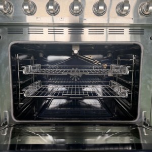 36 Pulgadas 5.5 Cu. (Cuartos de galón) Estufa de Gas de 6 Quemadores, Horno de Gas, Reencendido Automático, Dispositivo de Seguridad para Gas, Riel Telescópico de Acero Inoxidable - Product Image 3
