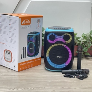 8-inch Super bass không dây BT <span class=keywords><strong>Karaoke</strong></span> Loa RGB ánh sáng hoạt động woofer xách tay Đảng hỗ trợ tùy chỉnh OEM Pin IPX5 - Product Image 1