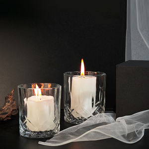 200ml 320ml Whisky à l'ancienne avec cire de sable Ensembles de cire de soja pour bougie à la main Peinture bougie d'art de sable dans une tasse - Product Image 1