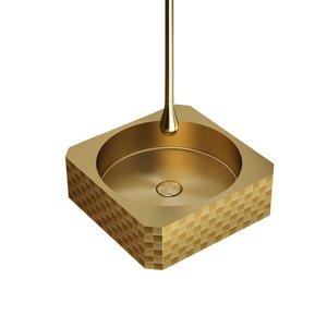 Hotel de lujo, apartamento, baño, <span class=keywords><strong>lavabo</strong></span> <span class=keywords><strong>cuadrado</strong></span> moderno, fregadero de <span class=keywords><strong>encimera</strong></span> ecológico de acero inoxidable, garantía de 3 años - Product Image 1