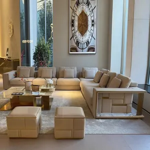 Gainsville meubles de maison de luxe canapé en tissu de salon de haute qualité 2024 derniers modèles de canapés italiens