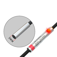 Sensor Proximitas Induktif SE-O30N1 dengan Amplifier Terintegrasi, Jarak Deteksi 0.6mm, NPN, IP67, Tipe Silinder