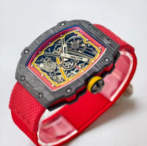 Customized Ultra-Thin 7.8mm Carbon Fiber Hollow Dial Men Is <b>Automatic</b> Mechanical Movement, Exquisite Details, Lightweight Wear - Product Image 2