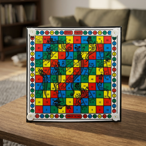 Magnetic Snakes and <b>Ladders</b> Board Game for Kids & Family Foldable Travel Board Game with Dice & Playing Pieces - Product Image 3