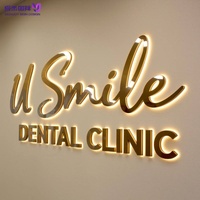 Lettres en relief 3D personnalisées en acier inoxydable épais avec éclairage LED acrylique, étanches IP65, pour mariages, bars, extérieur et usage commercial