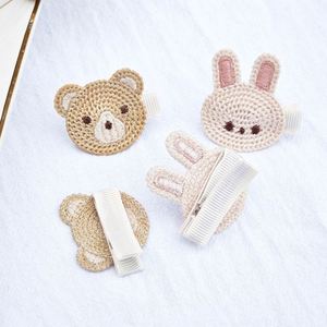 Elegante Pinza de Pelo de Acetato con Diseño de Oso y Conejo para Niñas Pequeñas, Regalo Infantil, Marca LX - Product Image 4