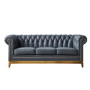 ソファ高品質高級アンティークチェスターフィールドソファ本革リビングルーム - Product Image 6