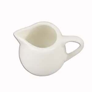Restaurant petit Pot à lait Pot 90ML 130 ML 200ML Cappuccino moussant lait café en céramique crémier