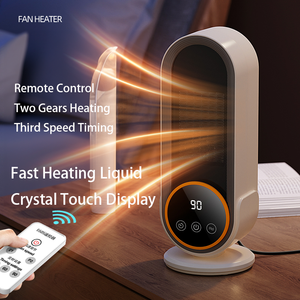 Ventilateur chauffant portable 1200 W, best-seller, avec télécommande et minuterie, idéal pour la maison, le bureau, mini radiateur PTC - Product Image 2